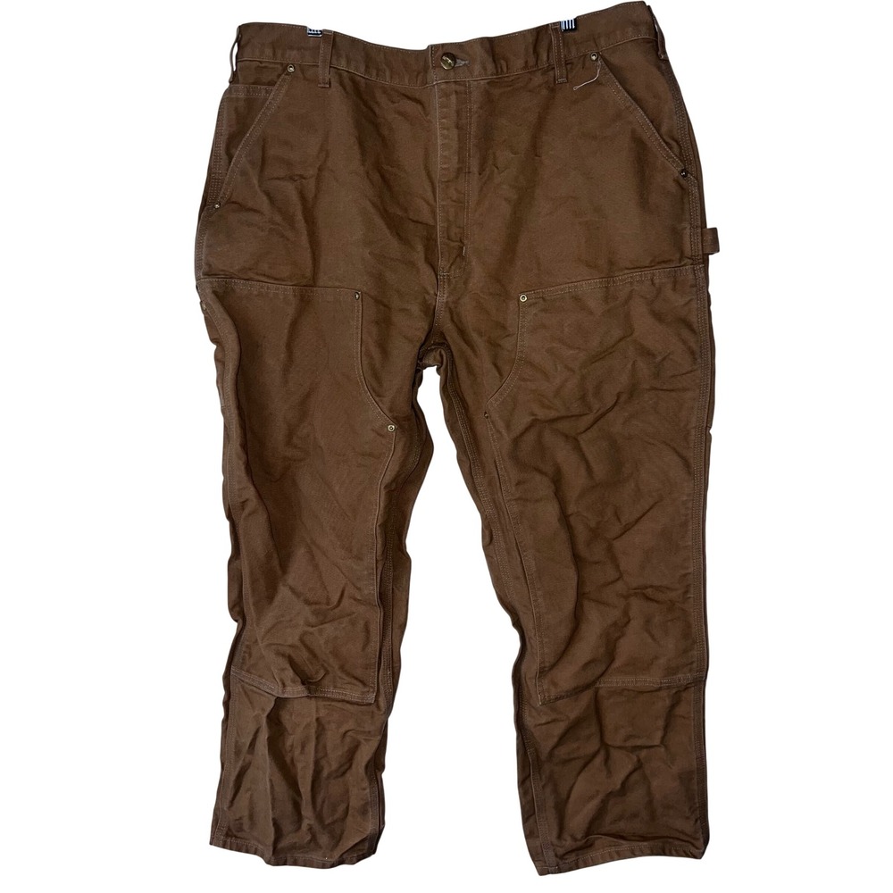 Vintage Carhartt Double Knee Pants Mens 42x30 B01 BRN Made In USA